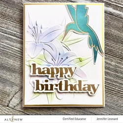 Altenew Shimmery Hummingbirds -sapluuna