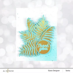 Altenew Delicate Palms Hot Foil -kuviolevy