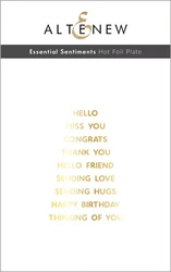 Altenew Essential Sentiments Hot Foil -kuviolevy
