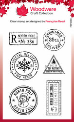 Woodware leimasin Christmas Postmarks