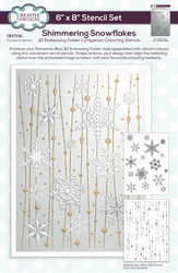 Creative Expressions sapluuna Shimmering Snowflakes
