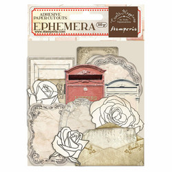 Stamperia leikekuvat Create Happiness, Ephemera Letters