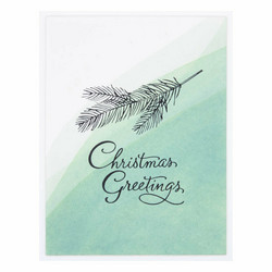 Spellbinders Press Plate Evergreen Branches -levy