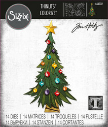 Sizzix Thinlits stanssi Trim a Tree, Colorize
