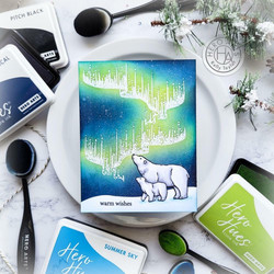Hero Arts leimasin- ja stanssisetti Nothern Lights Polar Bears