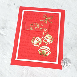 Hero Arts Jingle Bells Hot Foil -kuviolevy