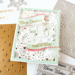 Pinkfresh Studio leimasin Basic Banners, Christmas