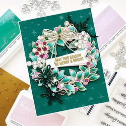 Pinkfresh Studio stanssi Winter Berries Frame