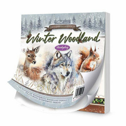 Hunkydory The Square Little Book of Winter Woodland -korttikuvat