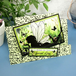 Hunkydory kartonkipakkaus Moonlight Fairies Foiled Edge-to-Edge, A4