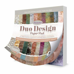 Hunkydory Duo Design paperipakkaus Delightfully Distressed & Colourful Kraft, 8