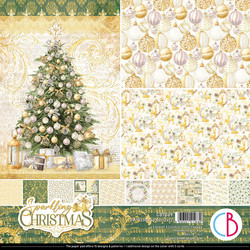 Ciao Bella Patterns Pad paperipakkaus Sparkling Christmas, 12