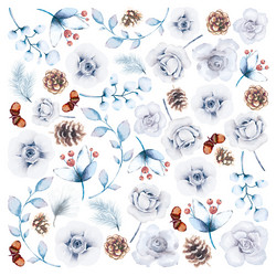 Ciao Bella paperipakkaus Winter Journey Fuzzy Cut Vellum, 6