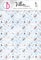 Ciao Bella paperipakkaus Winter Journey Patterns Pad Vellum, A4