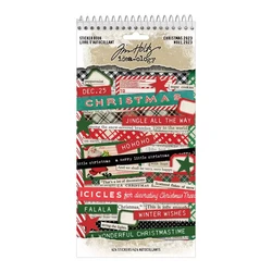 Tim Holtz Idea-Ology Sticker Book -tarrakirja Christmas