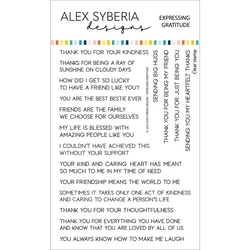 Alex Syberia Designs leimasin Expressing Gratitude Sentiments