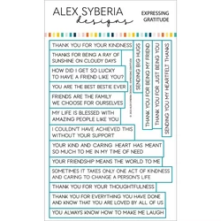 Alex Syberia Designs stanssi Expressing Gratitude Sentiments