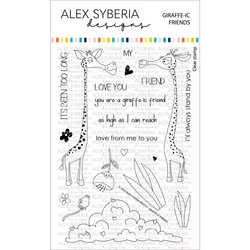 Alex Syberia Designs leimasin Giraffe-ic Friends