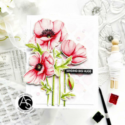 Alex Syberia Designs leimasin Cindy Lou's Poppies