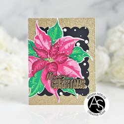 Alex Syberia Designs leimasin Festive Poinsettia