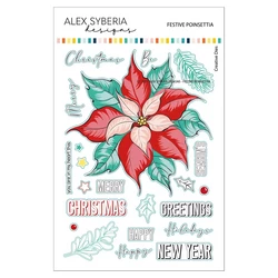 Alex Syberia Designs stanssi Festive Poinsettia