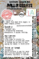 Aall & Create leimasin Define Halloween
