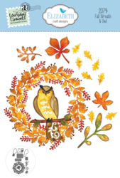 Elizabeth Craft Designs stanssi Fall Wreath & Owl