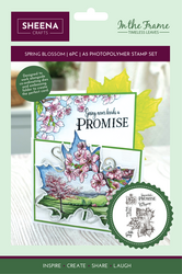 Crafter's Companion In The Frame, Timeless Leaves leimasin Spring Blossom