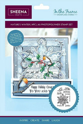 Crafter's Companion In The Frame, Snowflake Stories leimasin Nature's Winter