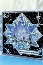 Crafter's Companion In The Frame, Snowflake Stories stanssi Falling Snowflakes