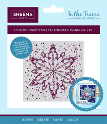 Crafter's Companion In The Frame, Snowflake Stories kohokansio Statement Snowflake