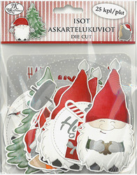 Askartelukuvio, Joulutoivotukset ja hahmot, 25 kpl