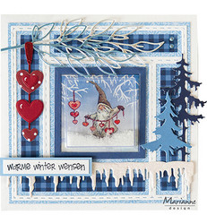 Marianne Design stanssi Log Cabin Layout