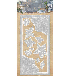 Studio Light stanssi Jenine's Vintage Christmas, Snowflake & Poinsettia