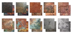 Craft Consortium Metal Textures -paperipakkaus, 8