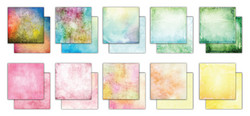 Craft Consortium Grunge, Light Tones -paperipakkaus, 8