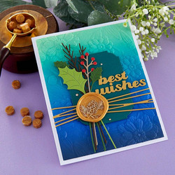 Spellbinders 3D kohokuviointikansio Notched Corner Florals