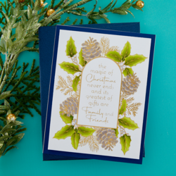 Spellbinders Press Plate Magic of Christmas Frame -levy