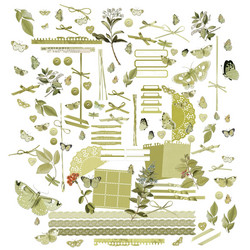 49 and Market Laser Cut Outs -leikekuvat, Color Swatch: Grove