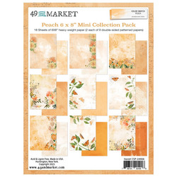 49 and Market Mini Collection paperipakkaus Color Swatch, Peach, 6