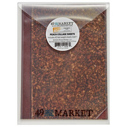 49 and Market Collage Sheets paperipakkaus Color Swatch, Peach, 6