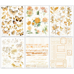 49 and Market Rub-Ons siirtokuvat Color Swatch, peach