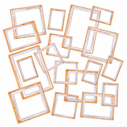 49 and Market leikekuvat Color Swatch: Peach Frame Set