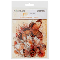 49 and Market Color Swatch: Peach Acetate Leaves -leikekuvat