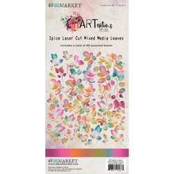 49 and Market Laser Cut Outs -leikekuvat, ARToptions Spice Mixed Media Leaves