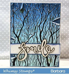Whimsy Stamps Tree Silhouette -leimasin
