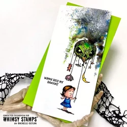 Whimsy Stamps Halloween Bawoon -leimasin