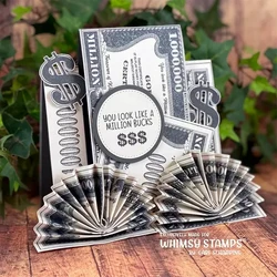 Whimsy Stamps A Million Dollars -leimasin ja stanssi
