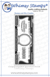Whimsy Stamps A Million Dollars -leimasin ja stanssi