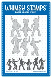 Whimsy Stamps Retro Dancers -stanssi